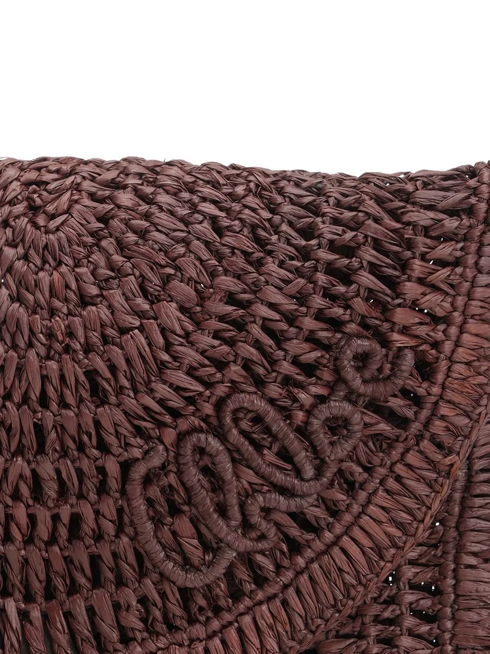 Summer Banana Flat Raffia Shoulder Bag