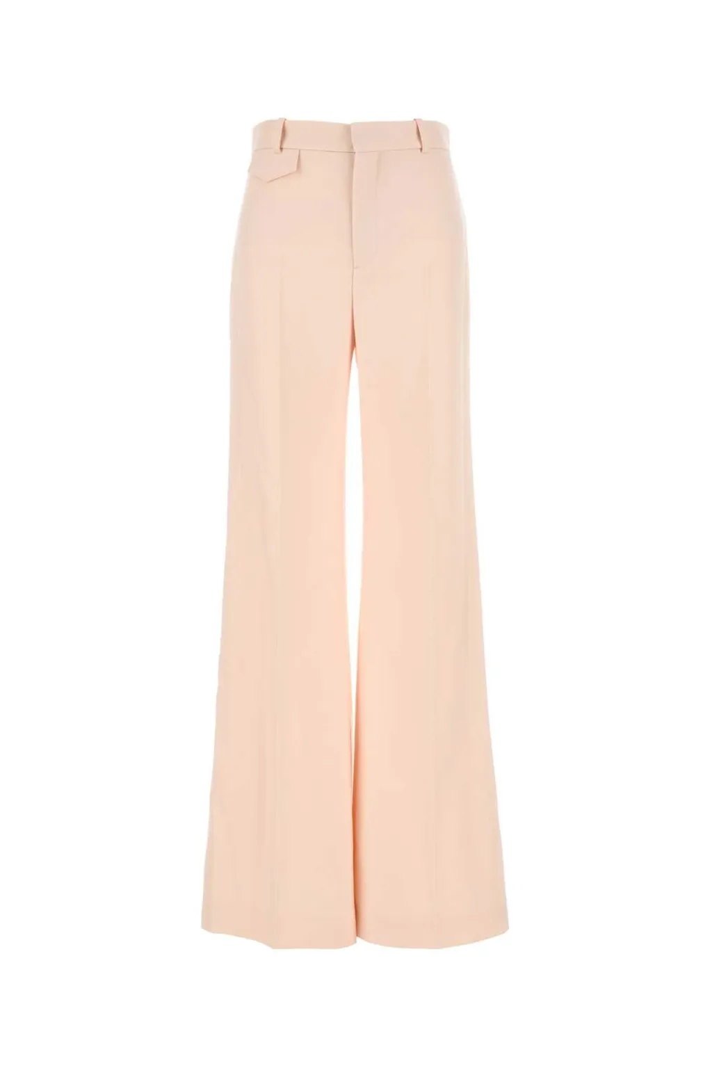 High-Waisted Flared Trousers