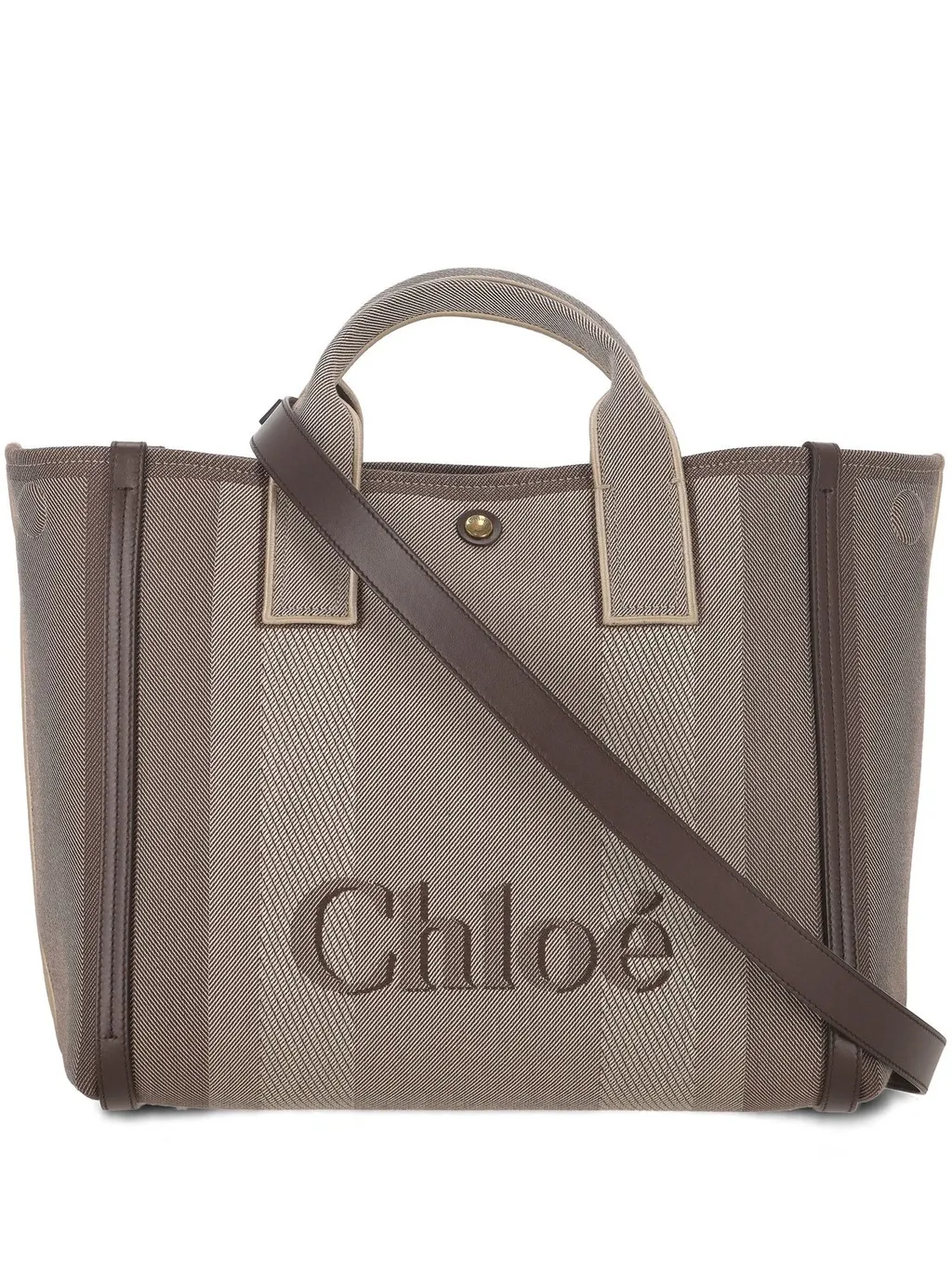 Carry Logo Detailed Large Tote Bag