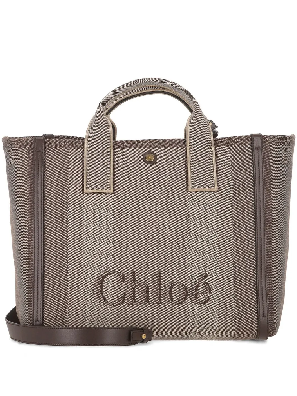Carry Logo Detailed Large Tote Bag