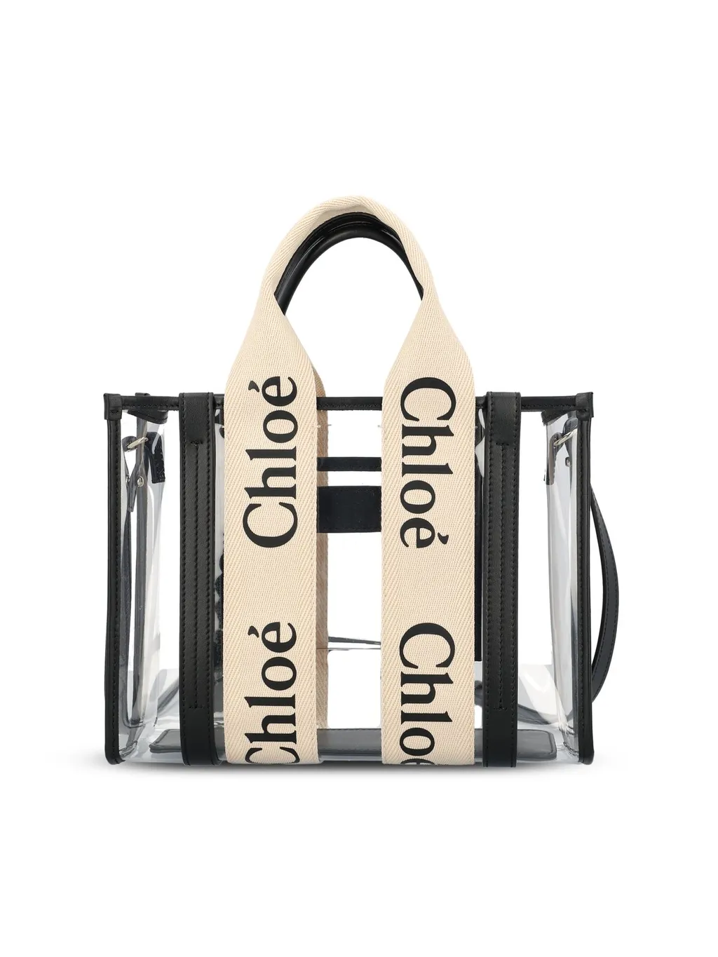 Woody Logo Detailed Tote Small Bag