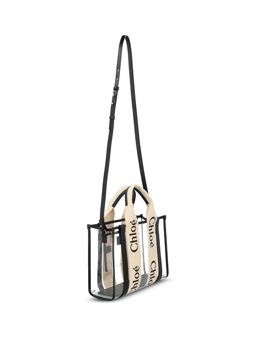 Woody Logo Detailed Tote Small Bag
