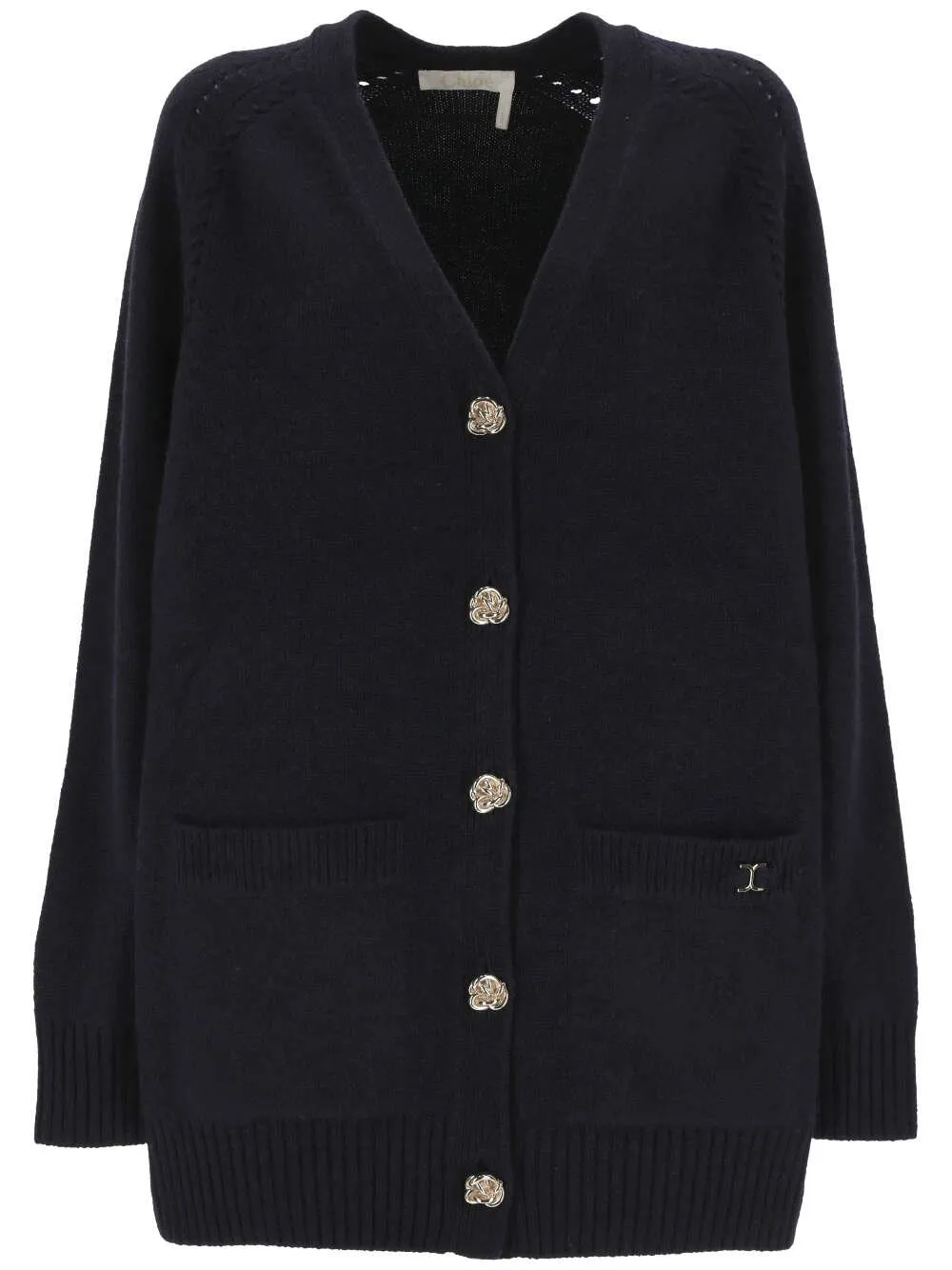 V-Neck Knitted Cardigan