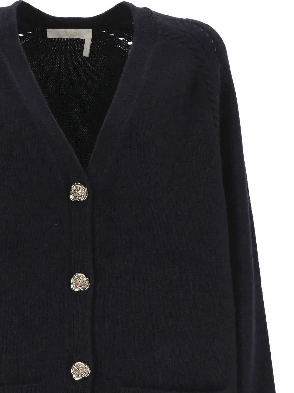 V-Neck Knitted Cardigan