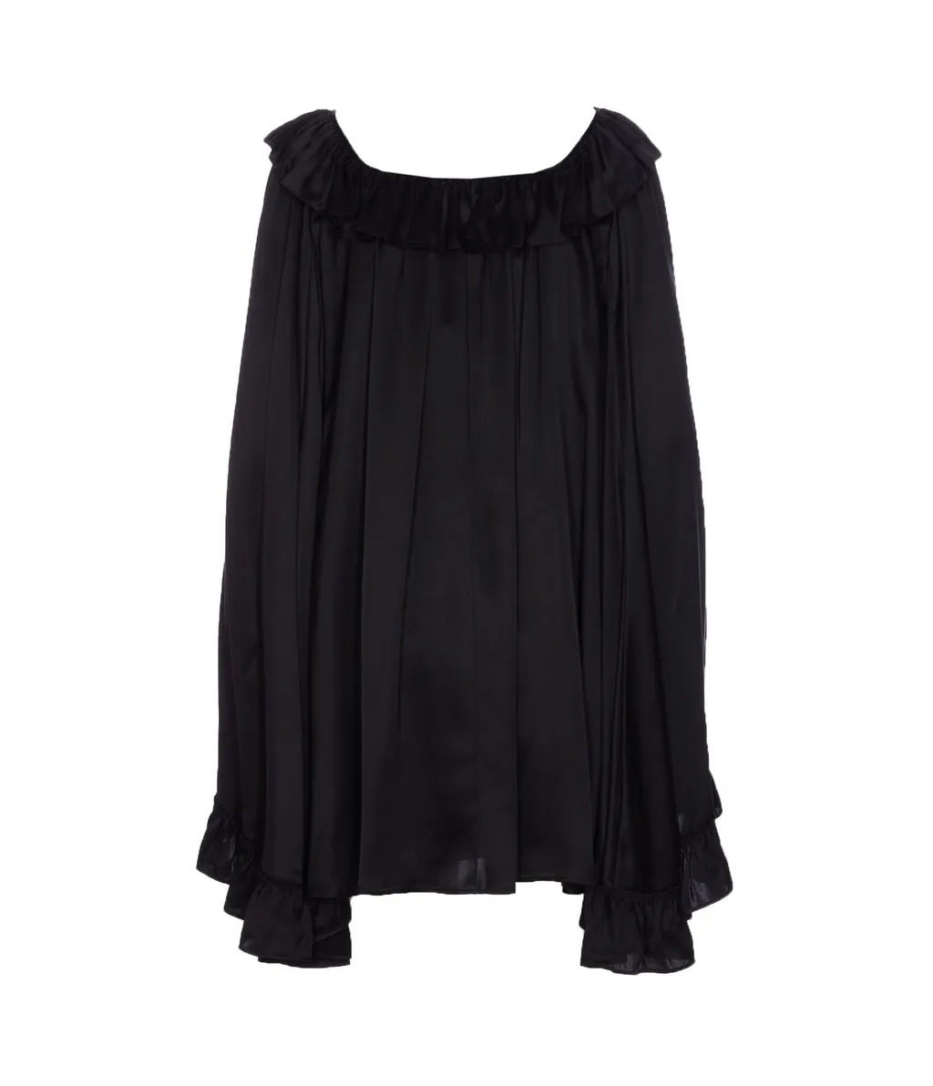 Ruffled Oversized Blouse