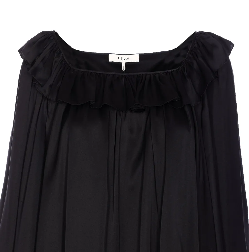 Ruffled Oversized Blouse