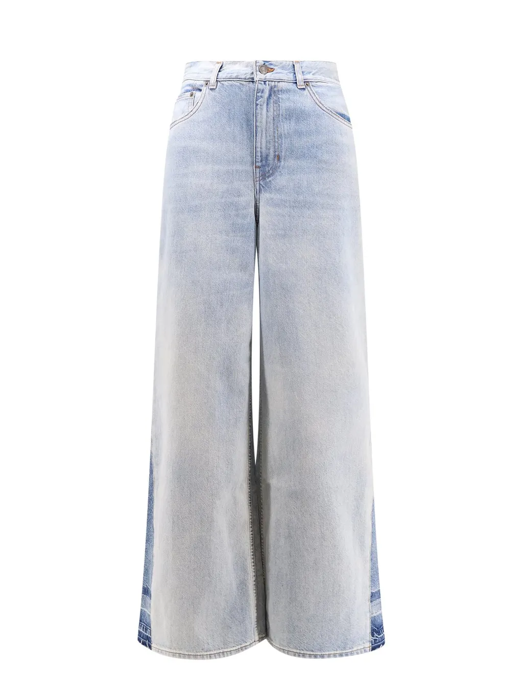 Logo Patch Wide-Leg Jeans