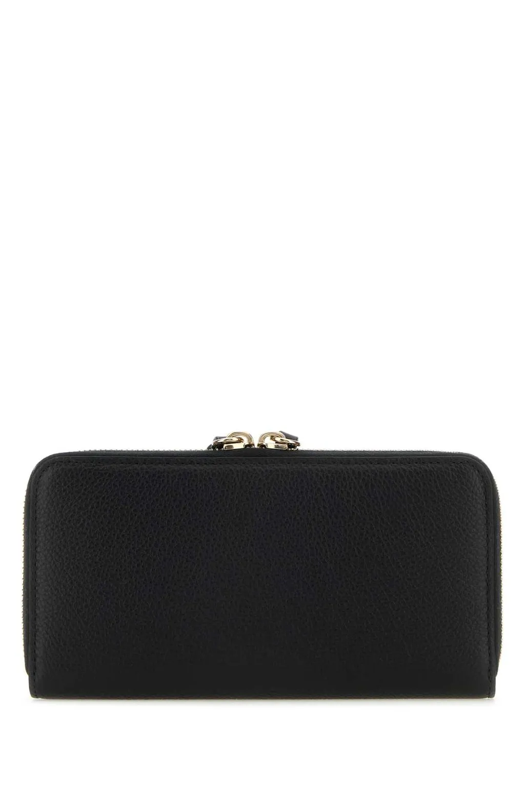 Logo Detailed Zipped Wallet