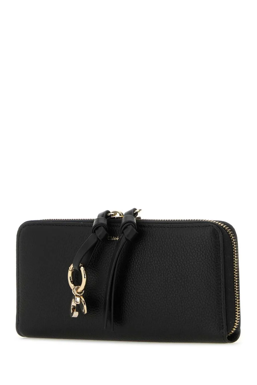 Logo Detailed Zipped Wallet