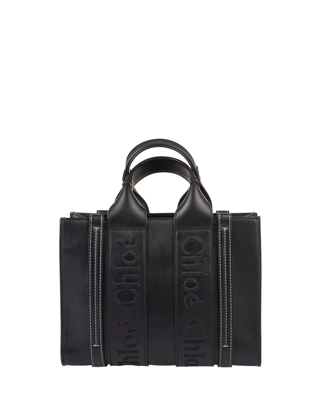 Woody Logo Embroidered Small Tote Bag