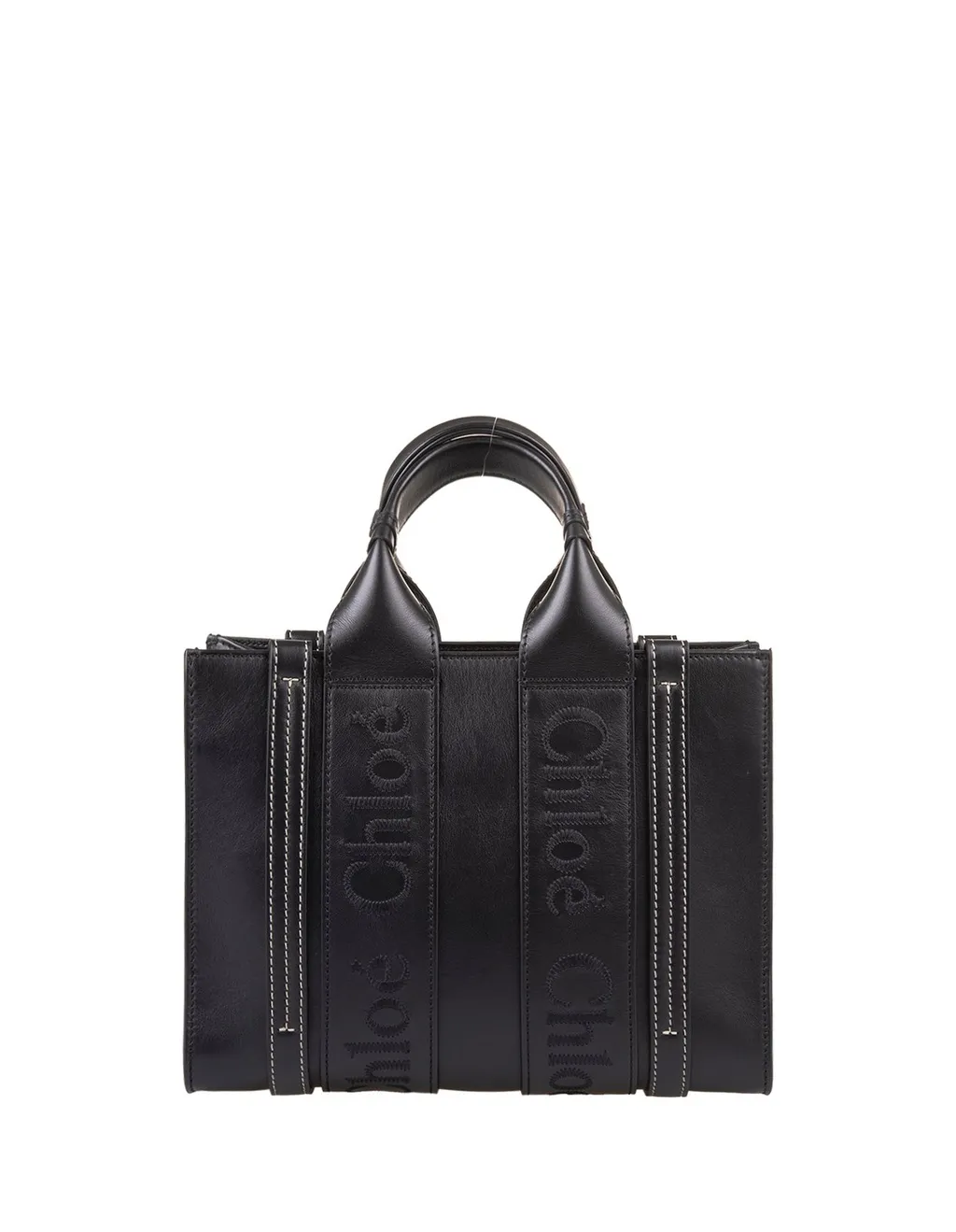 Woody Logo Embroidered Small Tote Bag