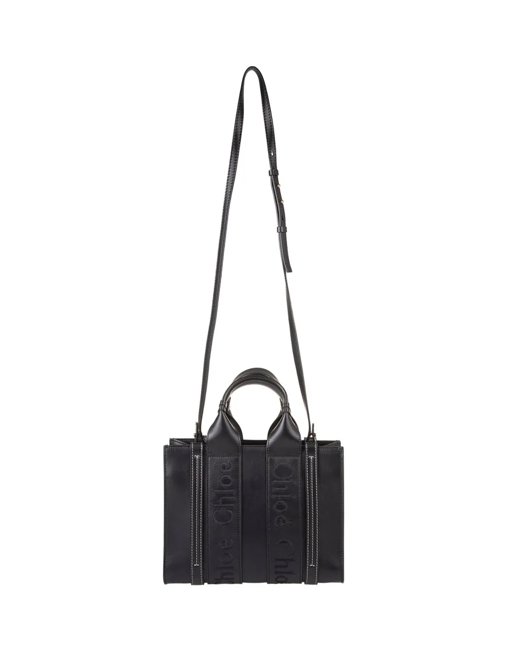 Woody Logo Embroidered Small Tote Bag