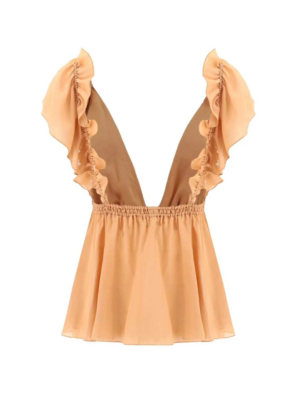 V-Neck Ruffle Detailed Top