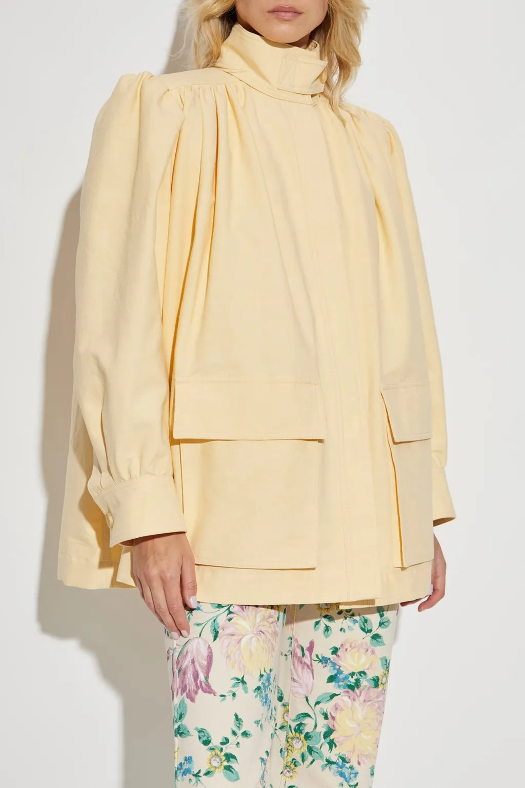 High-Neck Utilitarian Jacket