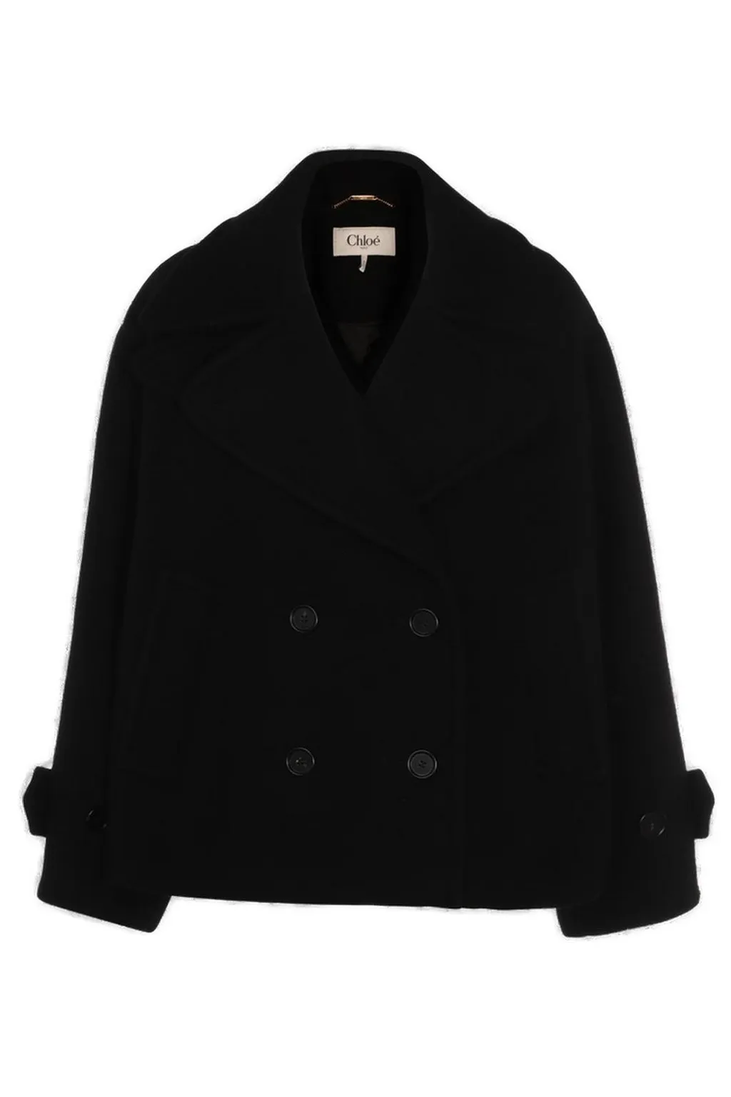 Double-Breasted Buttoned Coat