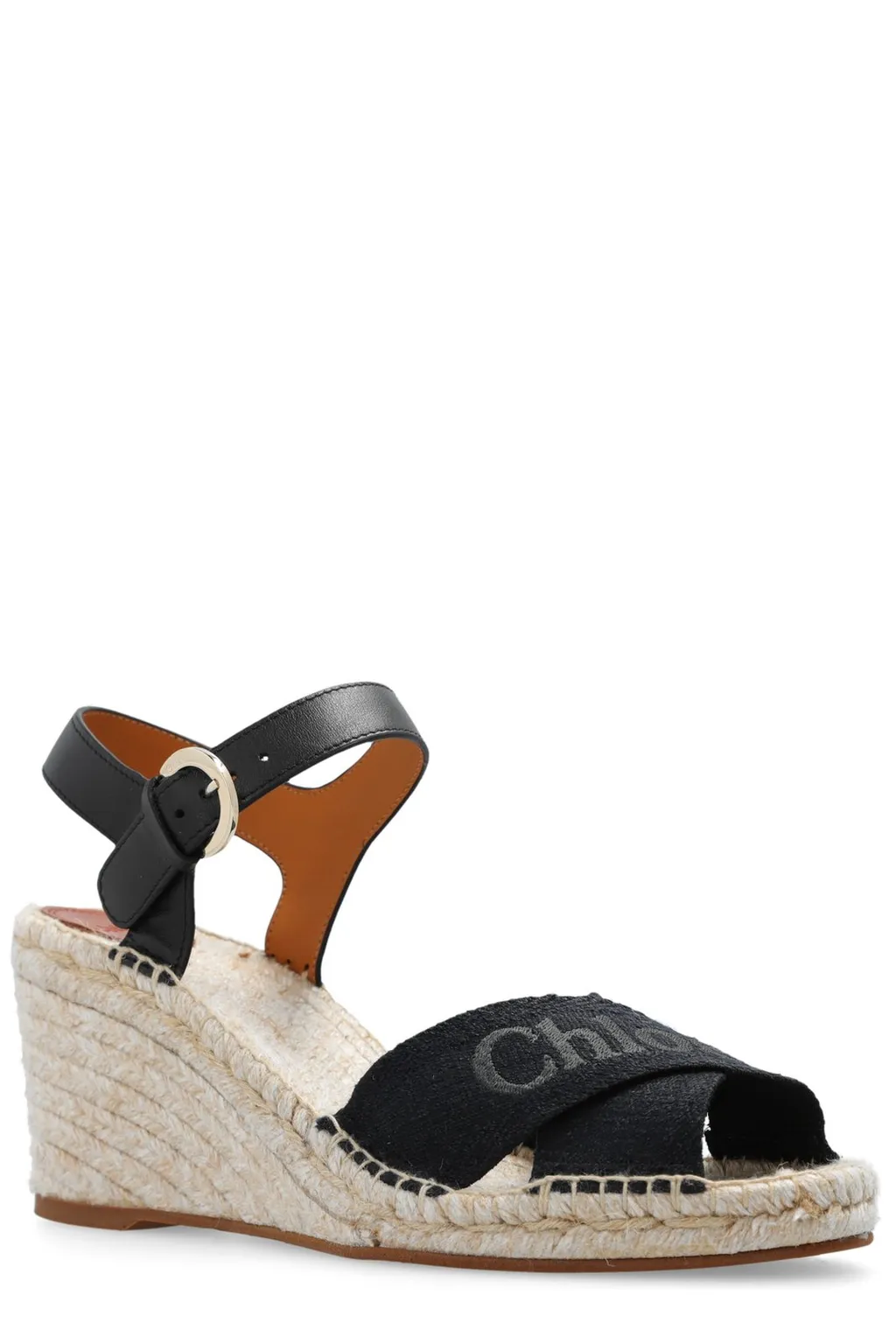 Ankle-Strapped Wedge Sandals