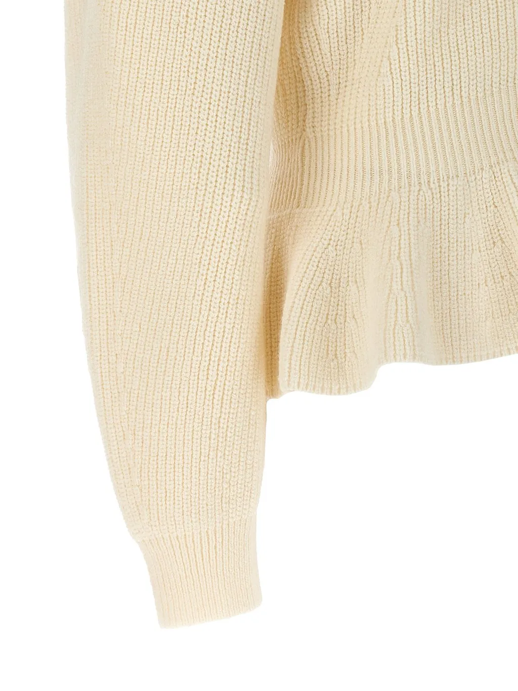 Ruffled Knit Cardigan