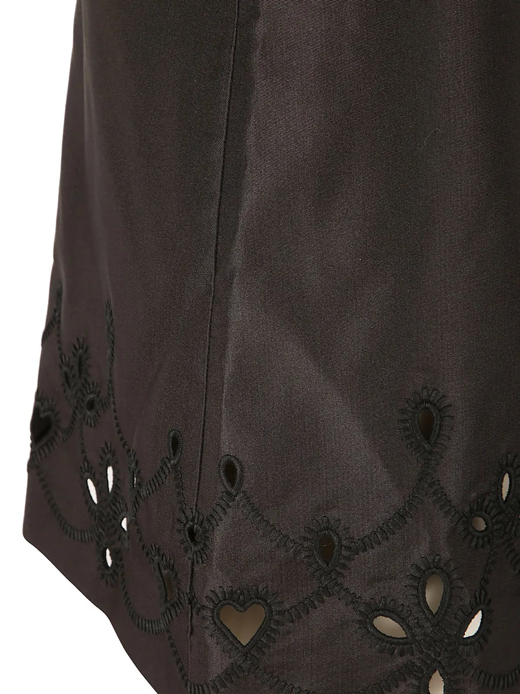 Embroidered A-Line Mini Skirt