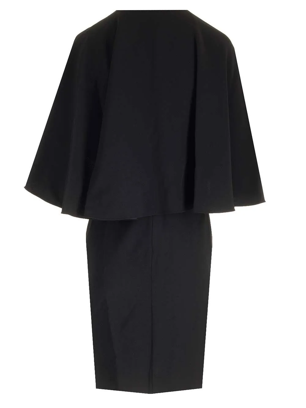 Cape Sleeves Mini Dress