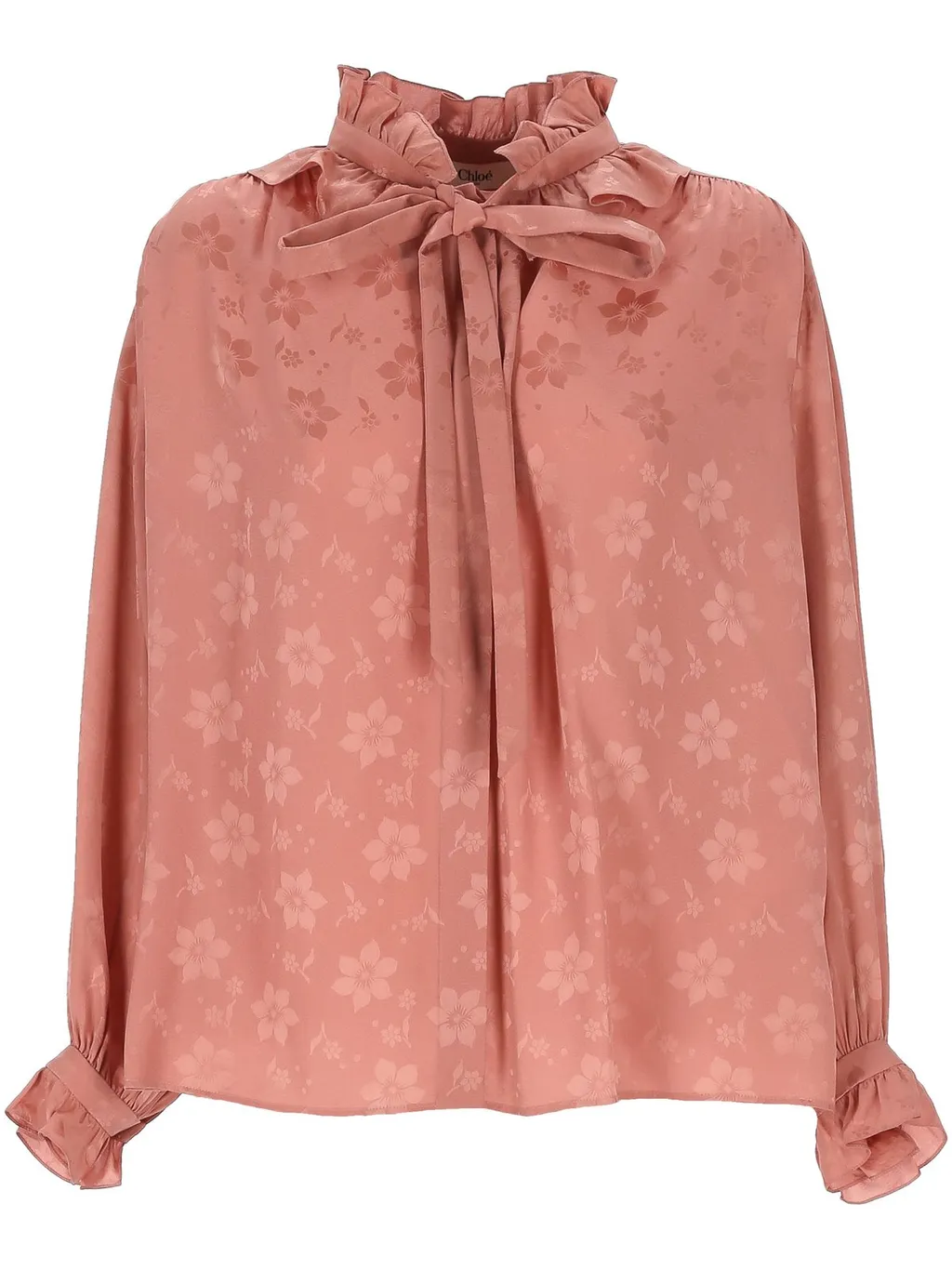 Floral Printed Long Sleeved Blouse
