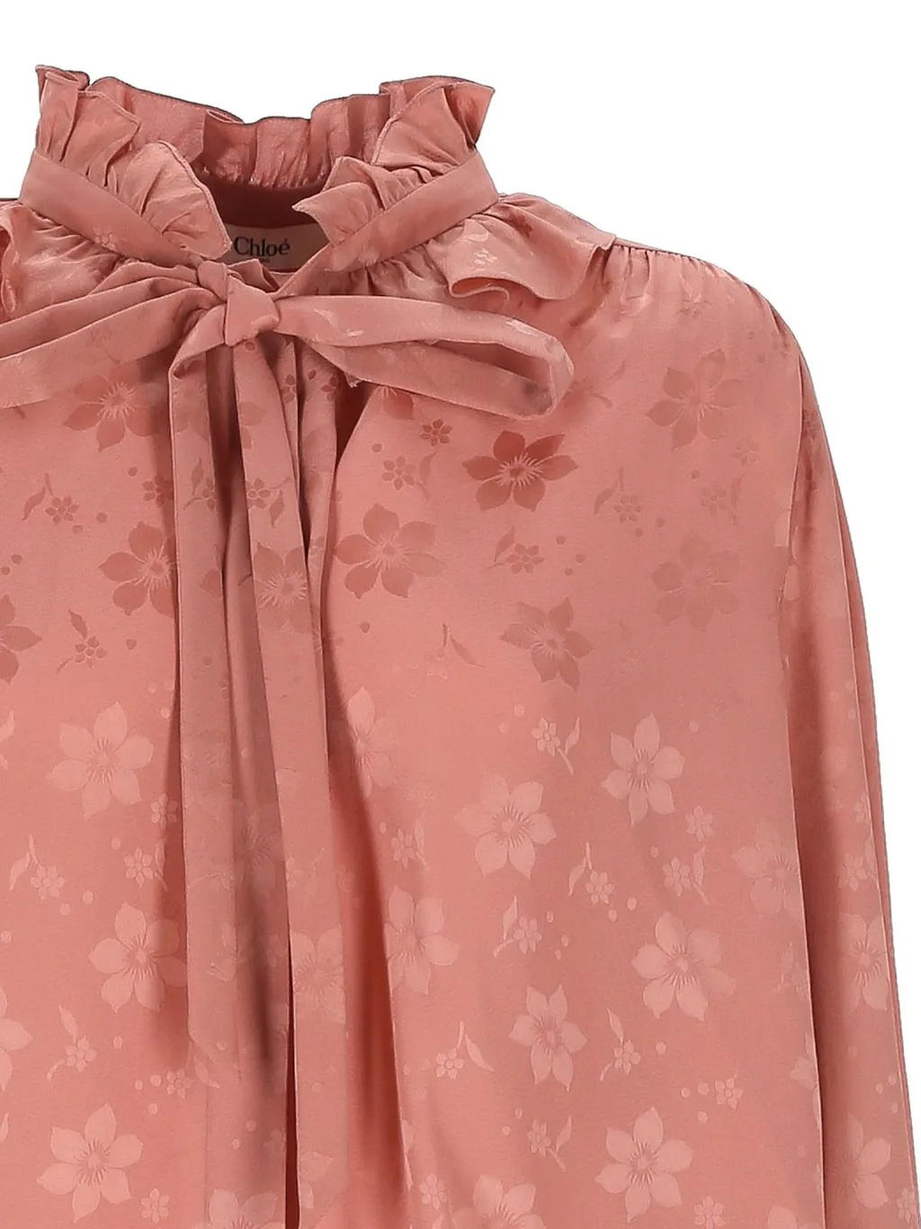 Floral Printed Long Sleeved Blouse