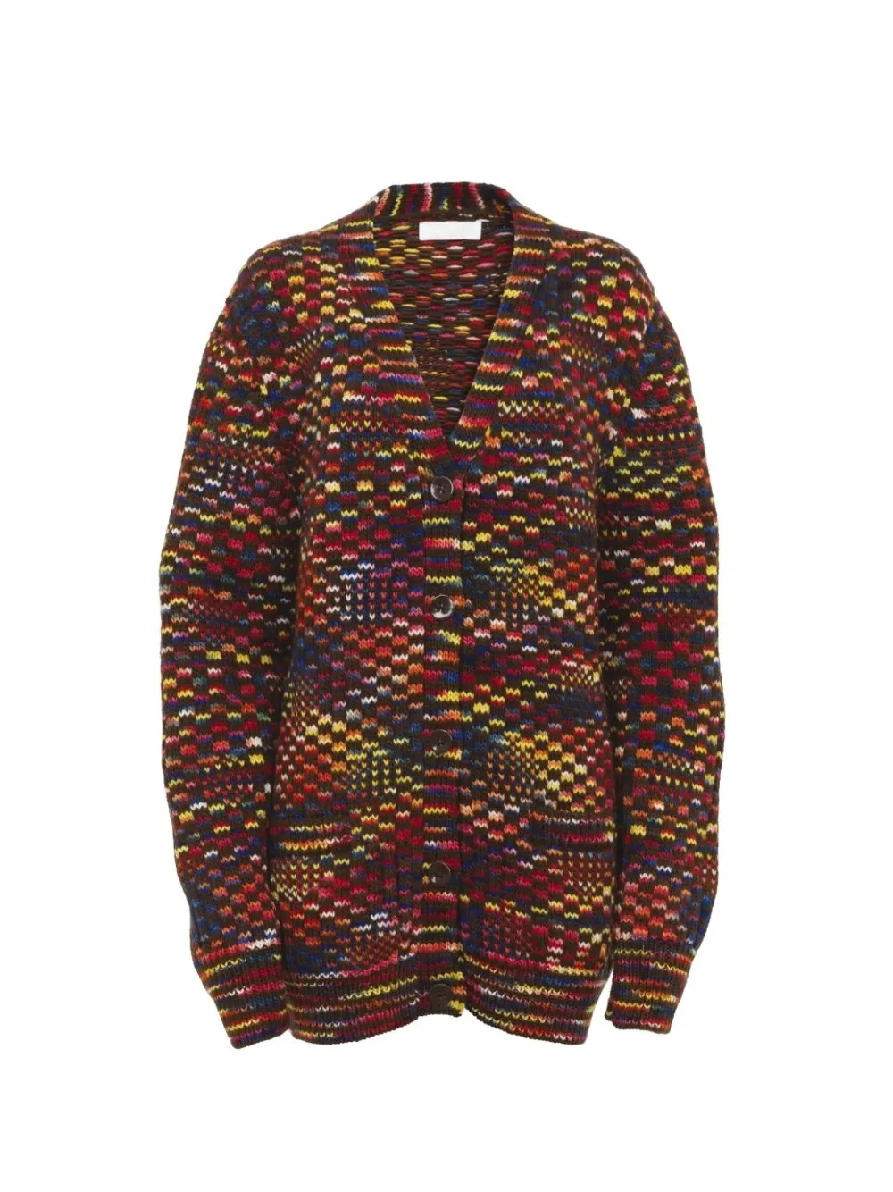 Generous V-Neck Knitted Cardigan