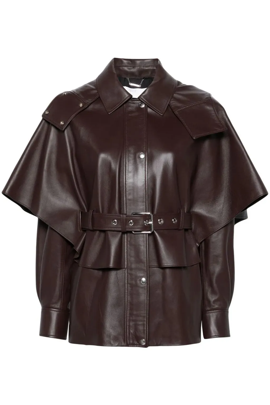 Long Sleeved Leather Jacket