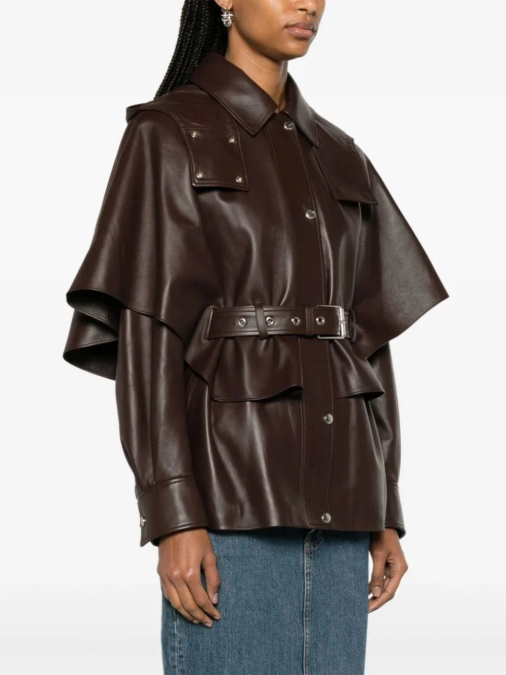 Long Sleeved Leather Jacket