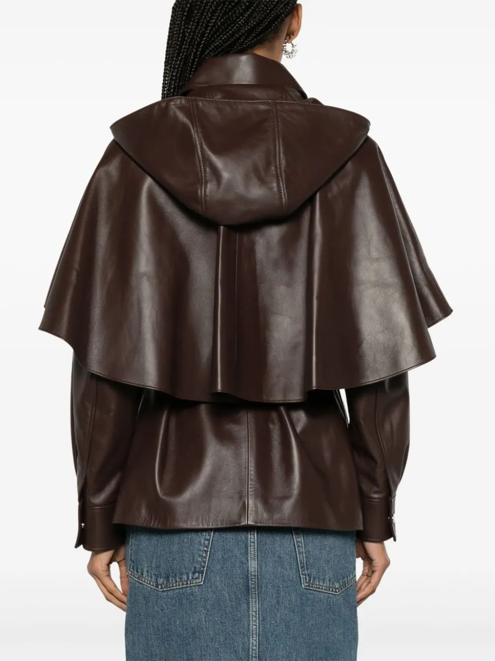 Long Sleeved Leather Jacket