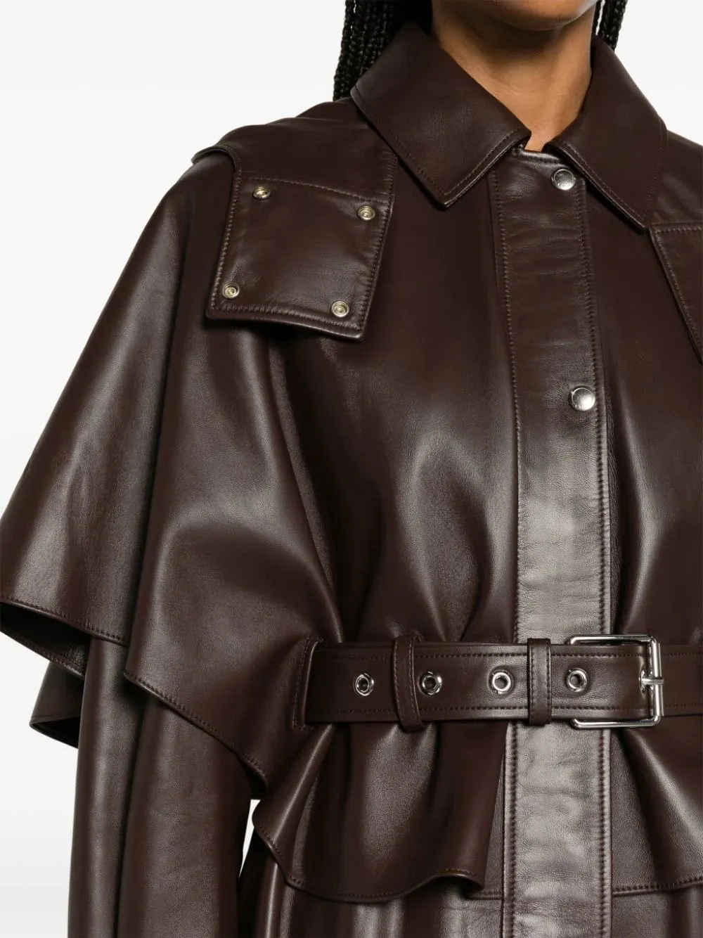 Long Sleeved Leather Jacket