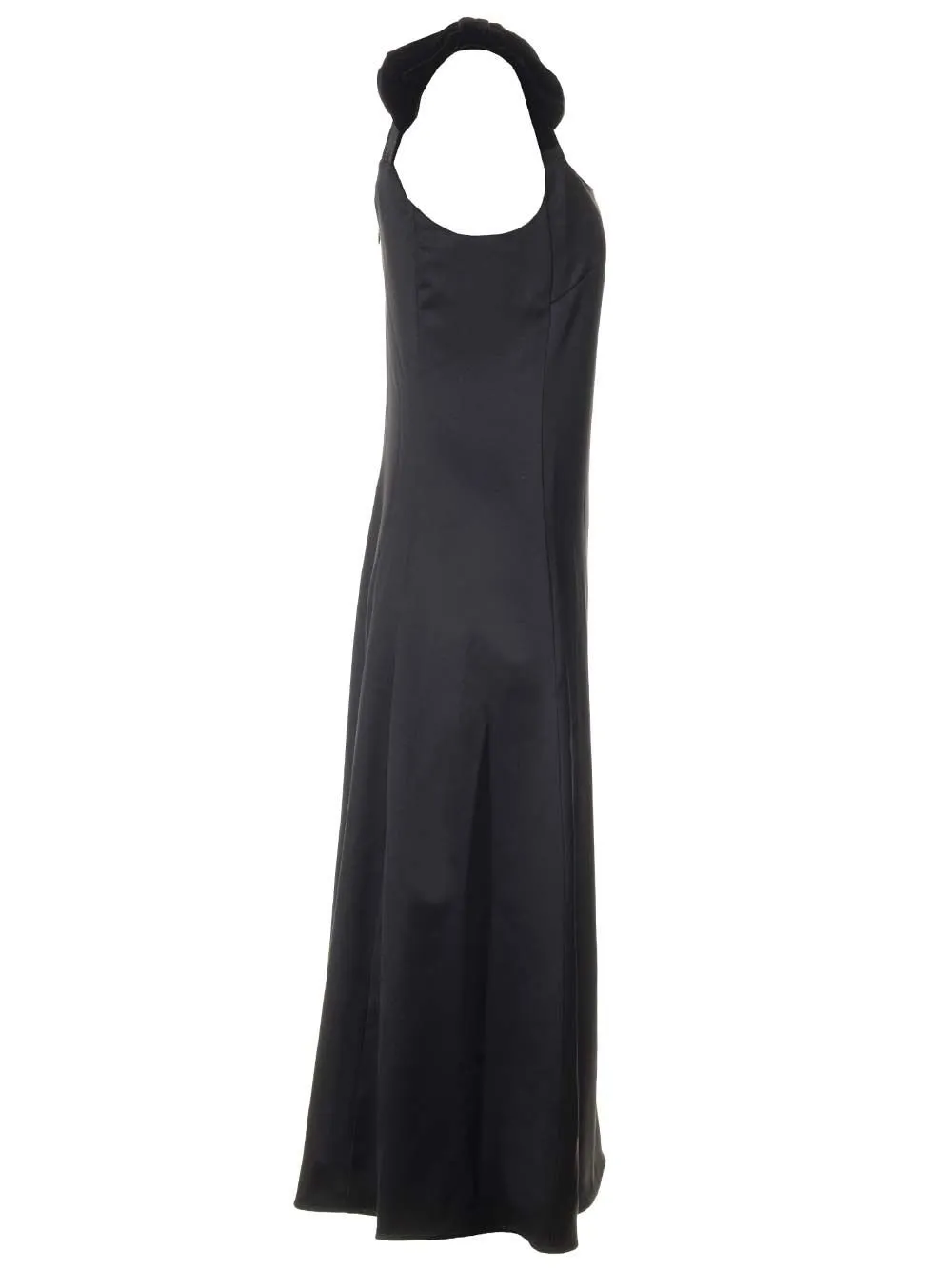 Velvet Bow Detailed Midi Dress