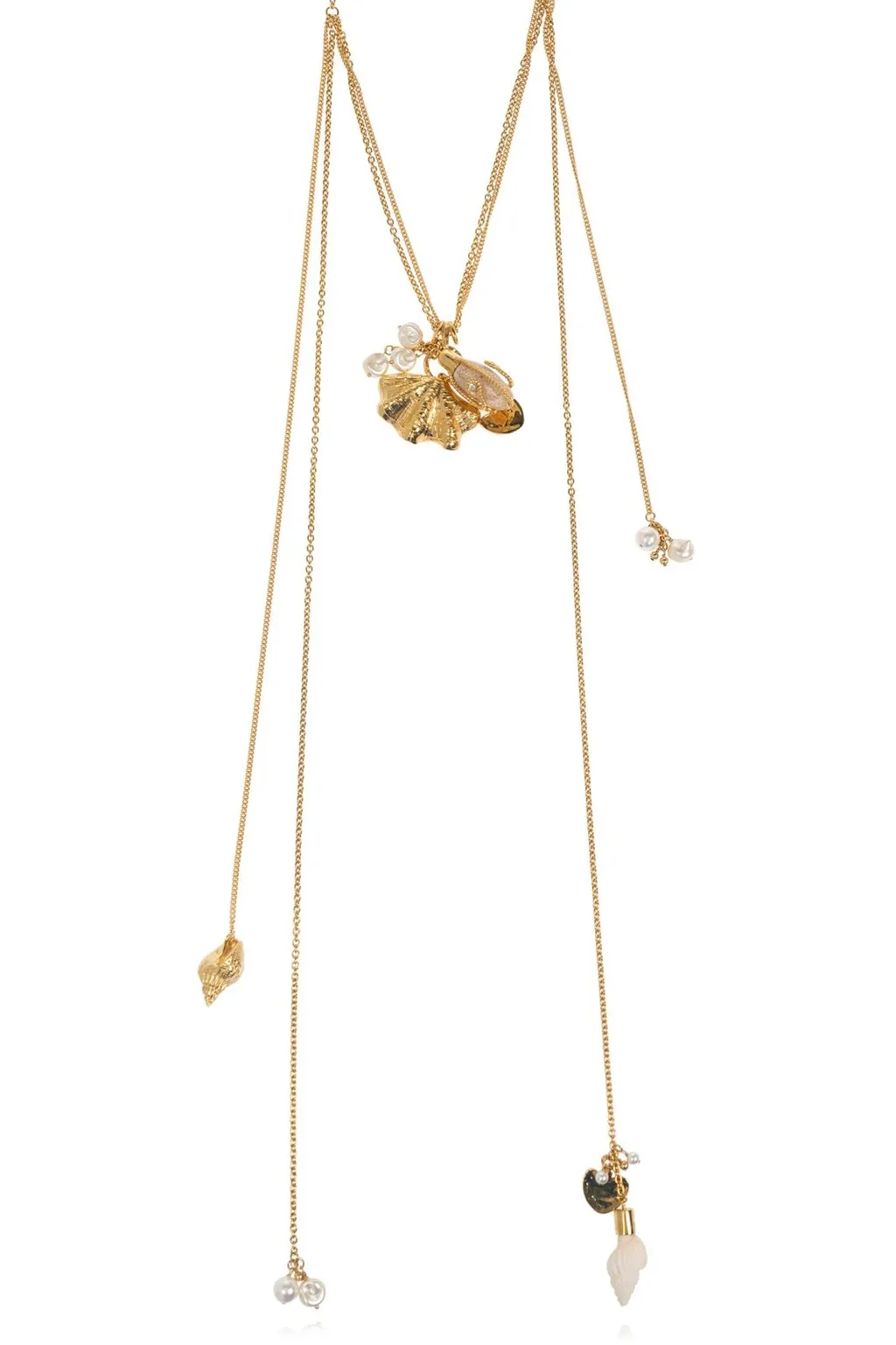 The Chloé Shells Scarf Necklace
