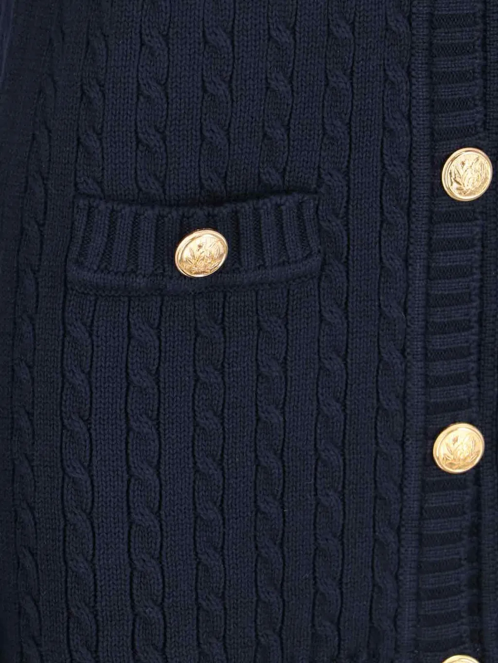 Buttoned Long Knit Cardigan