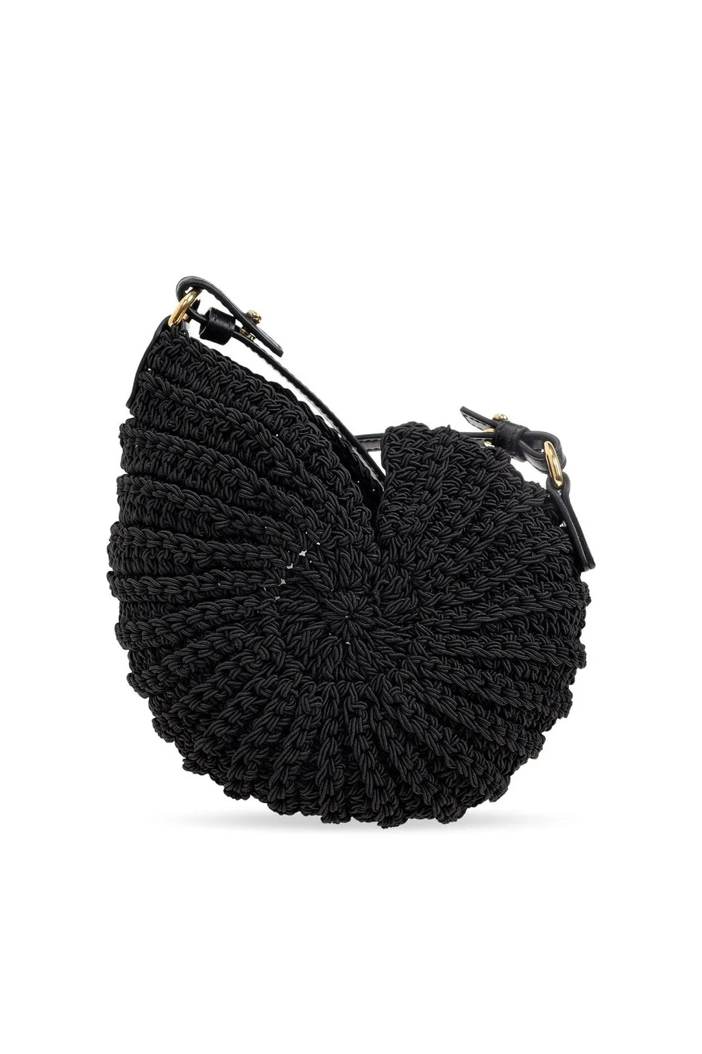 Logo Detailed Woven Crossbody Bag