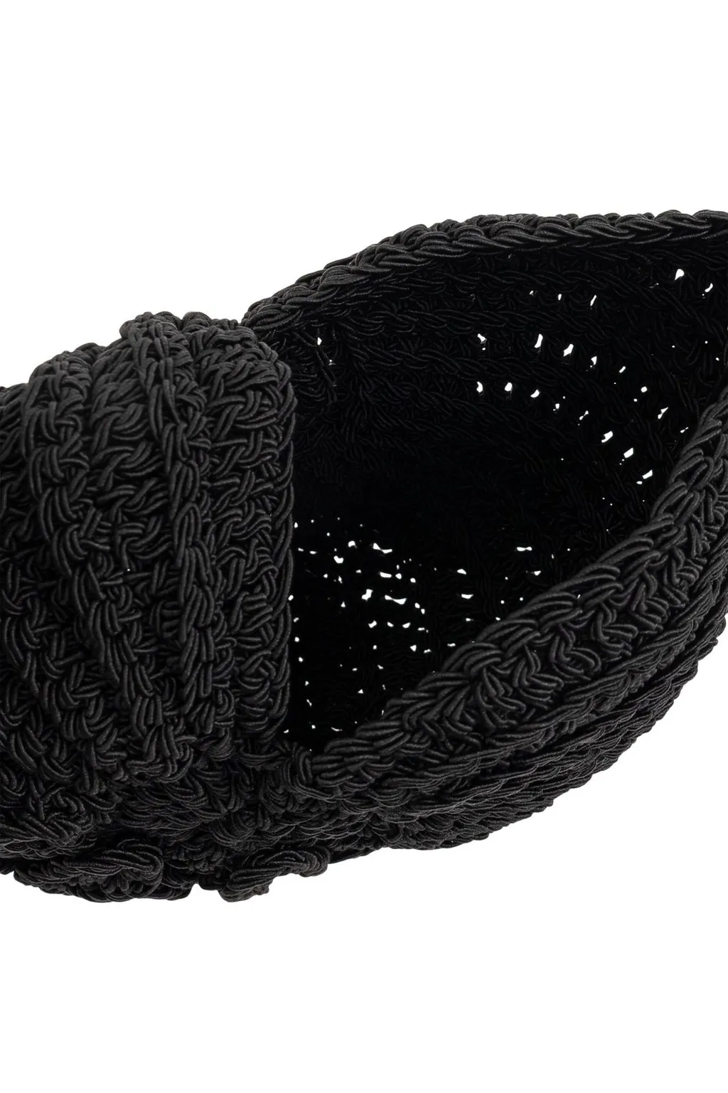 Logo Detailed Woven Crossbody Bag