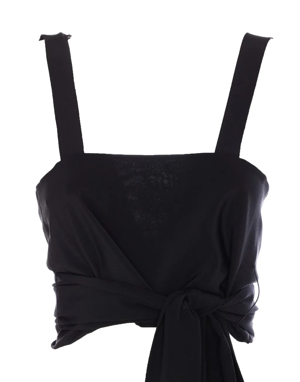 Front-Tie Cropped Tank Top