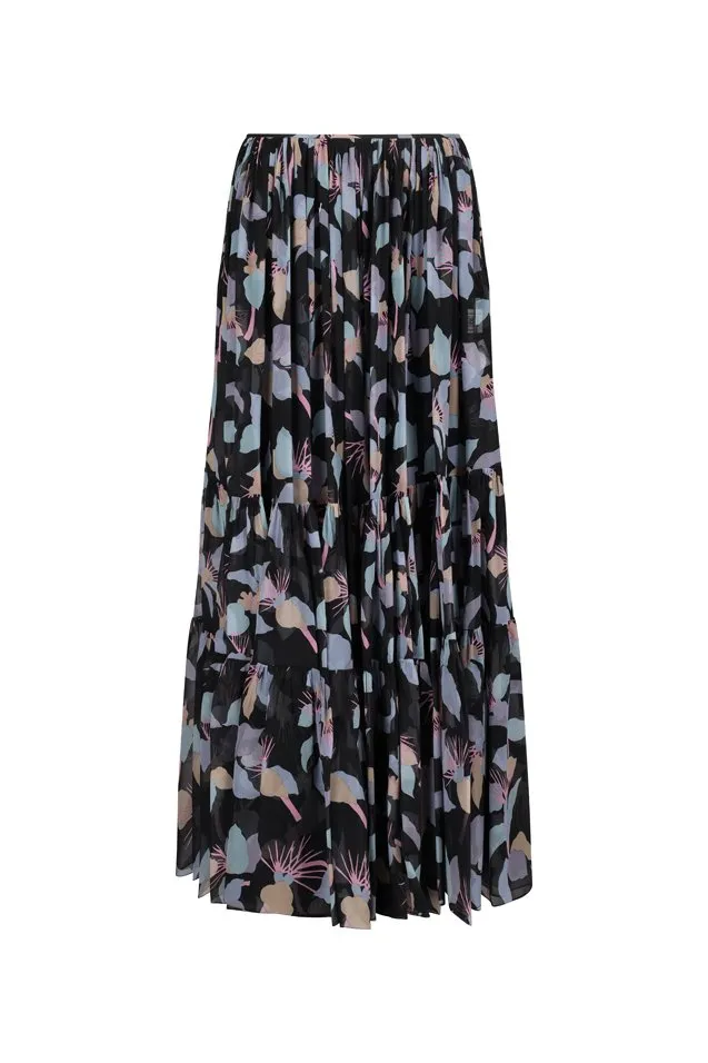Gathered Maxi Skirt