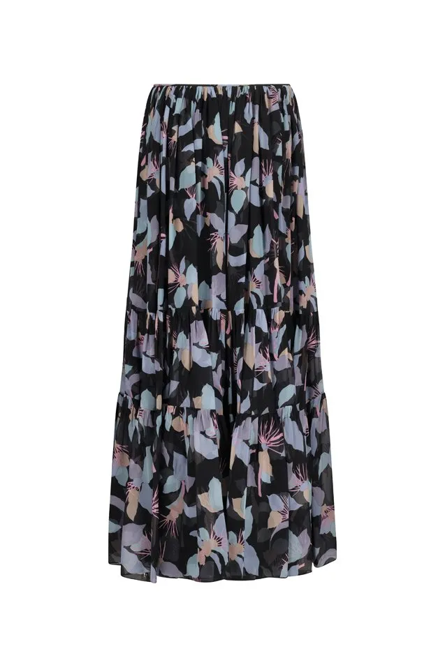Gathered Maxi Skirt