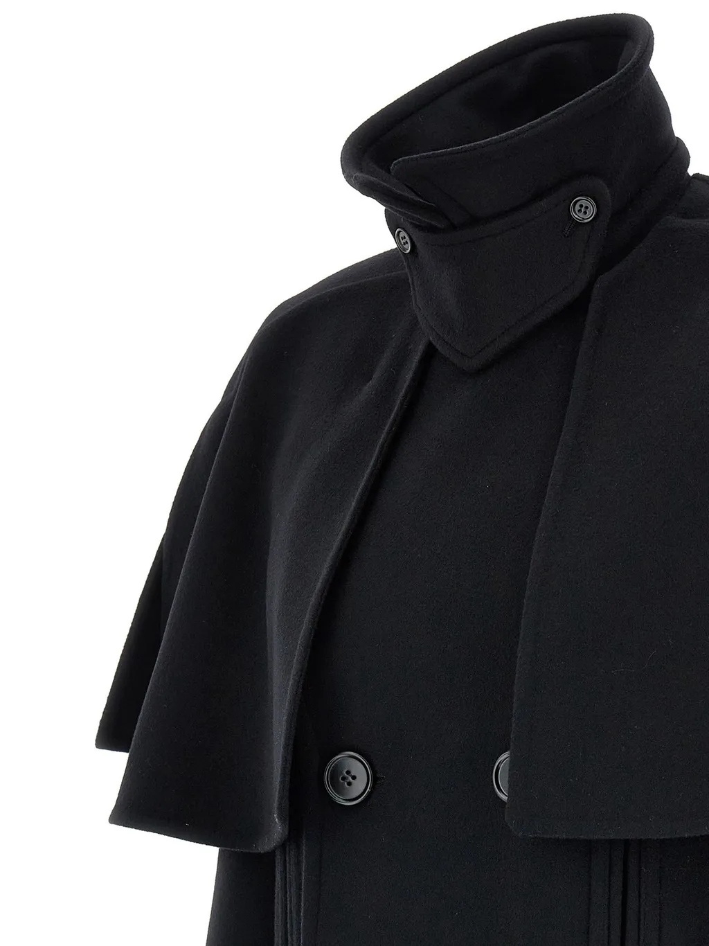 Double-Breasted Cape Coat