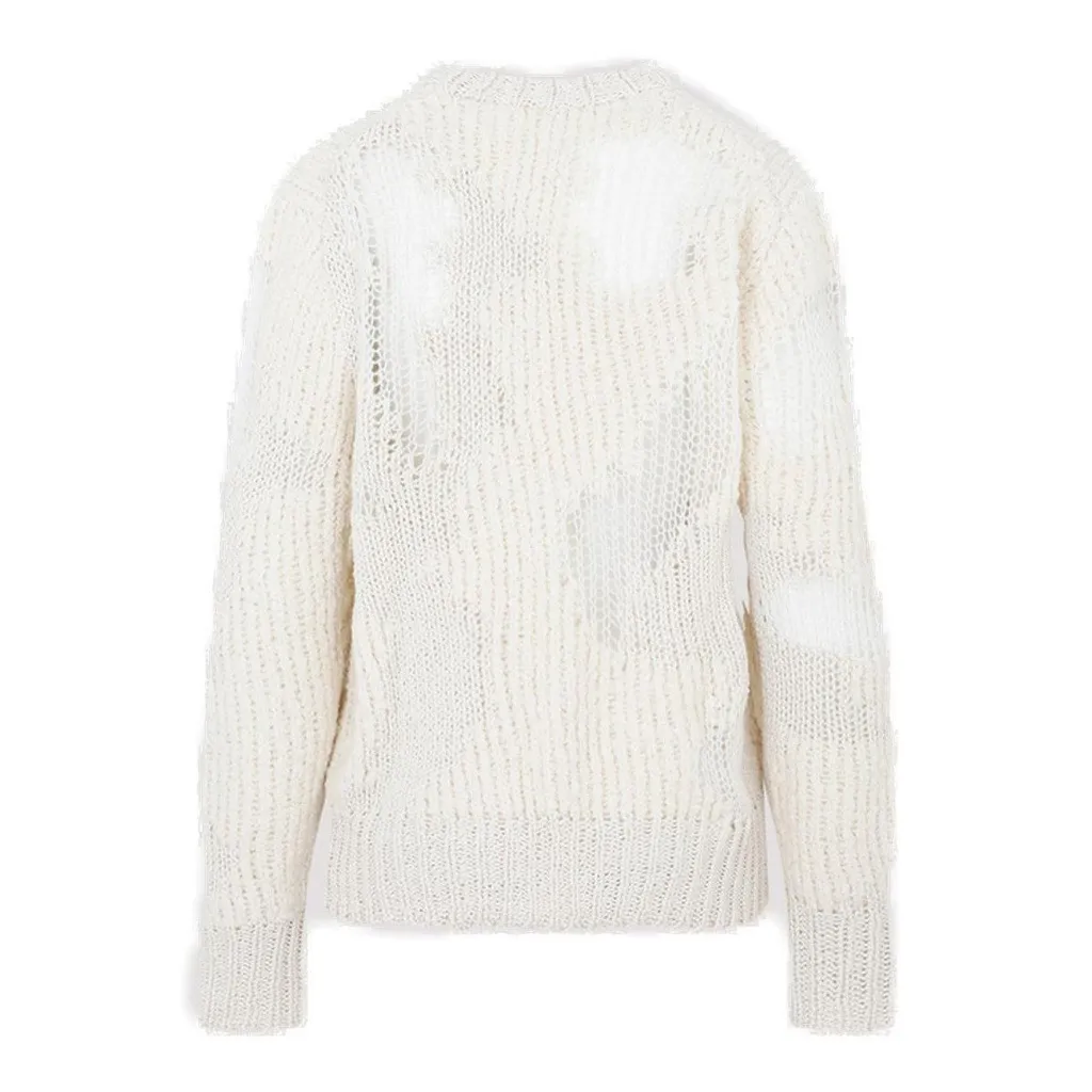 Mesh Patch Knitted Jumper