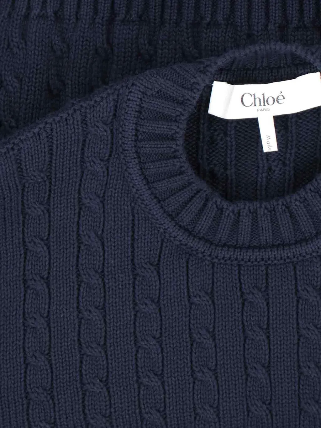Buttoned-Detail Knitted Jumper