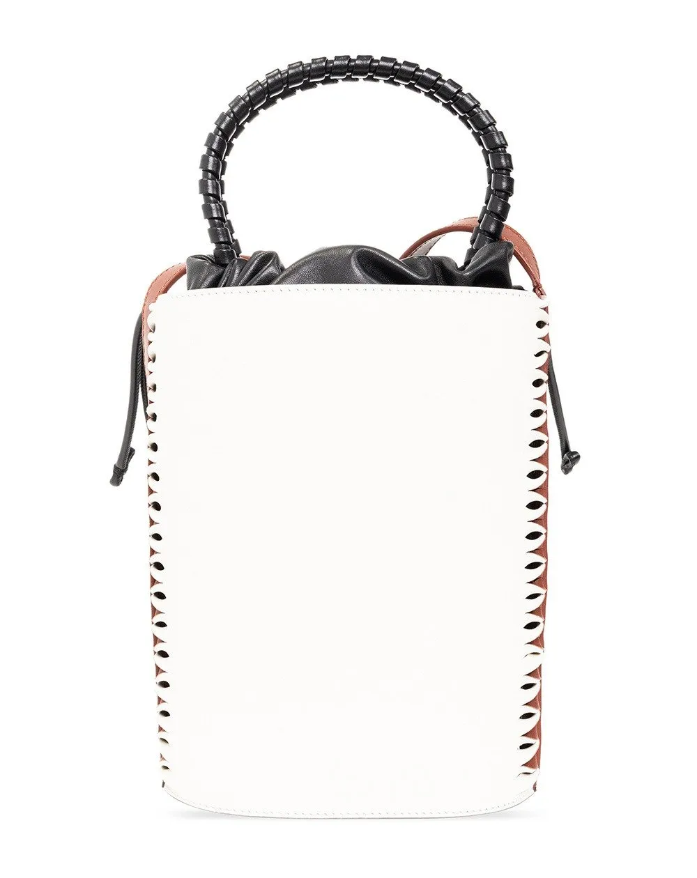 Colour-Block Bucket Shoulder Bag