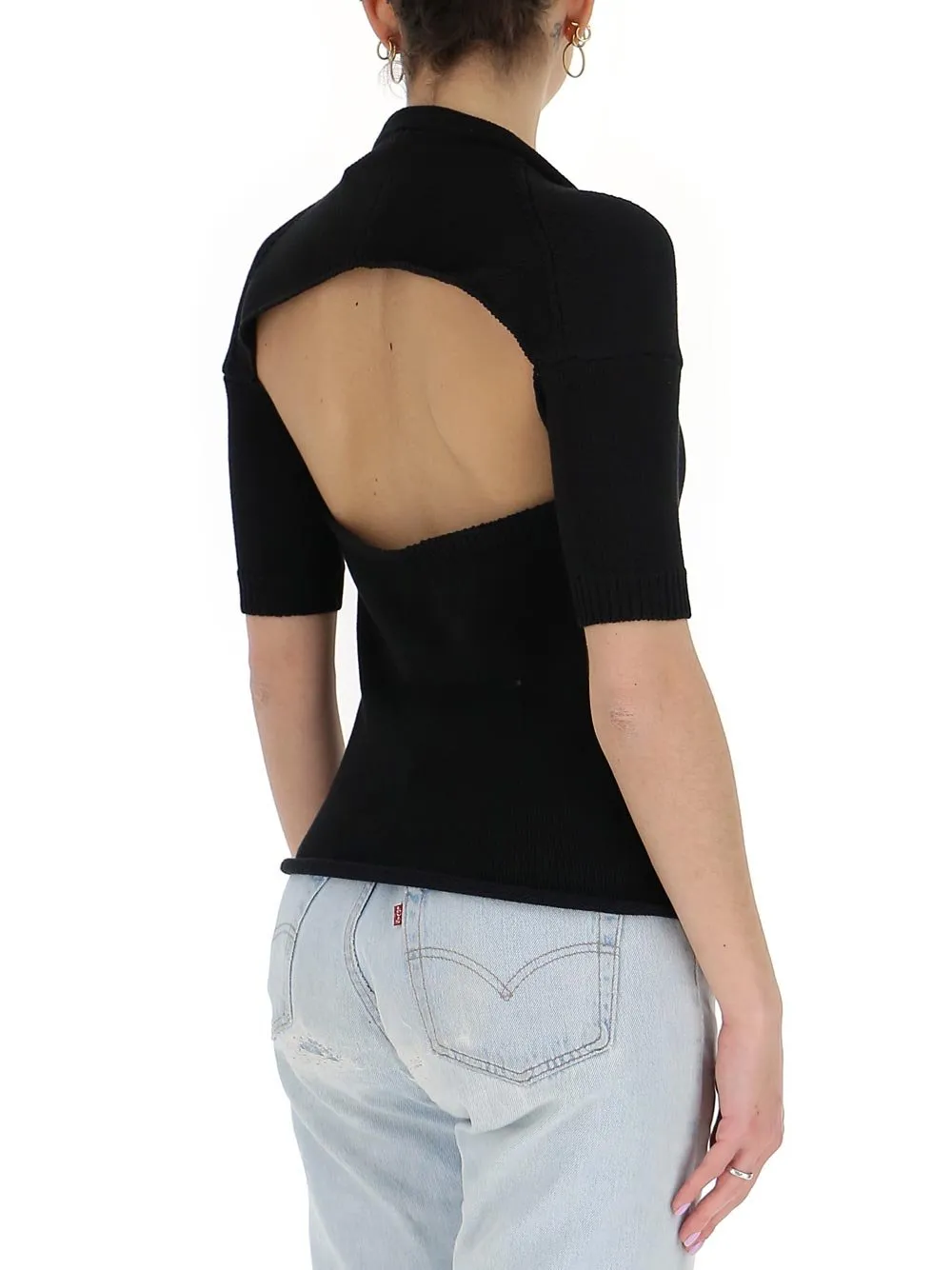 Cut-Out Detail Knit Top