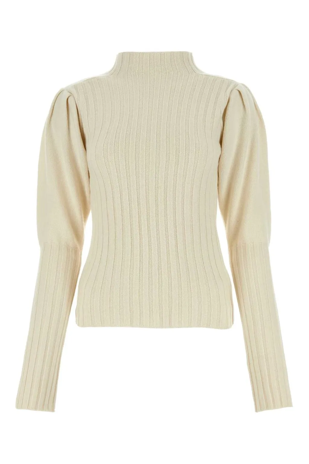 High-Neck Ribbed-Knit Jumper
