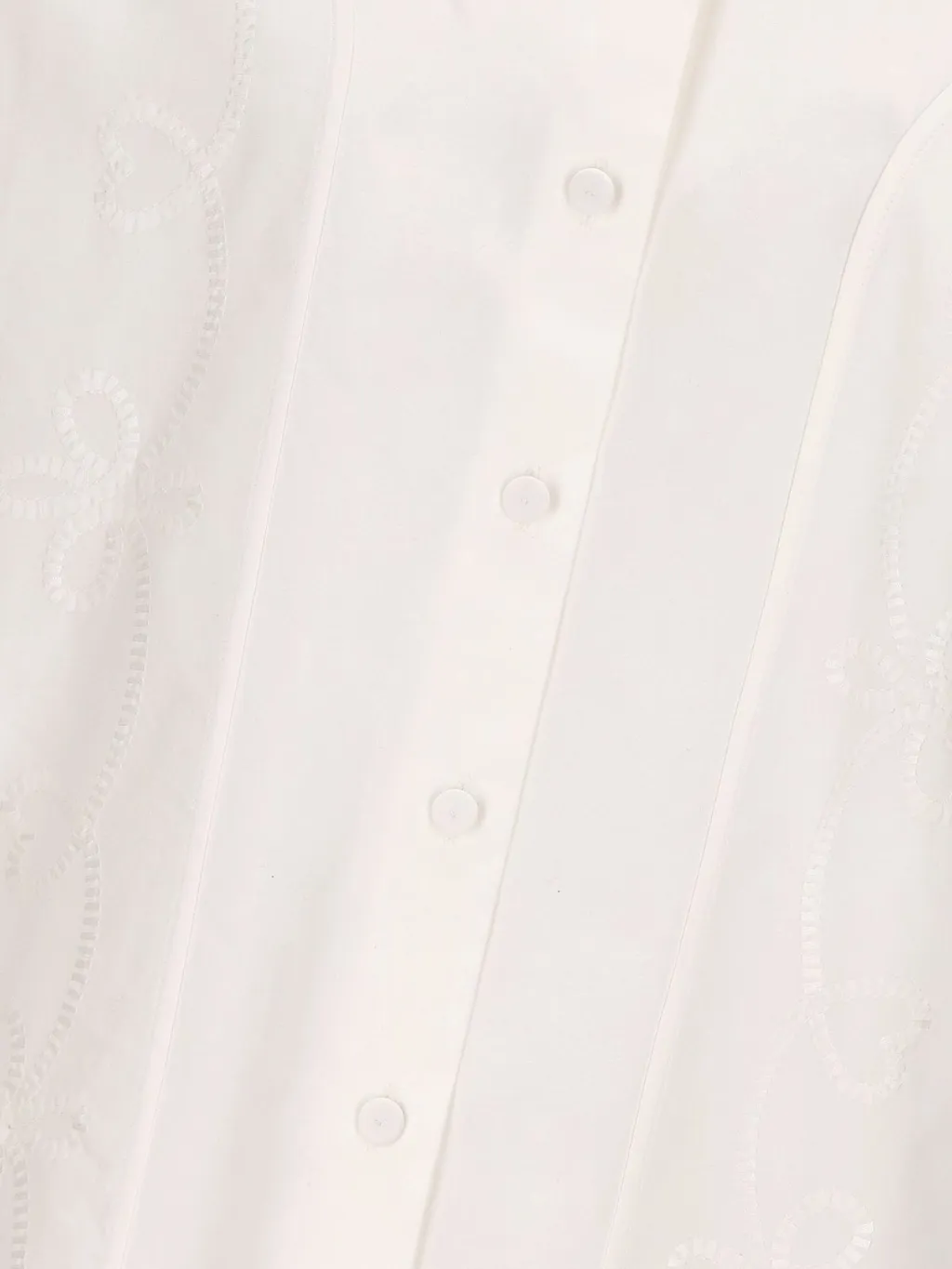 Embroidered Balloon-Sleeved Shirt