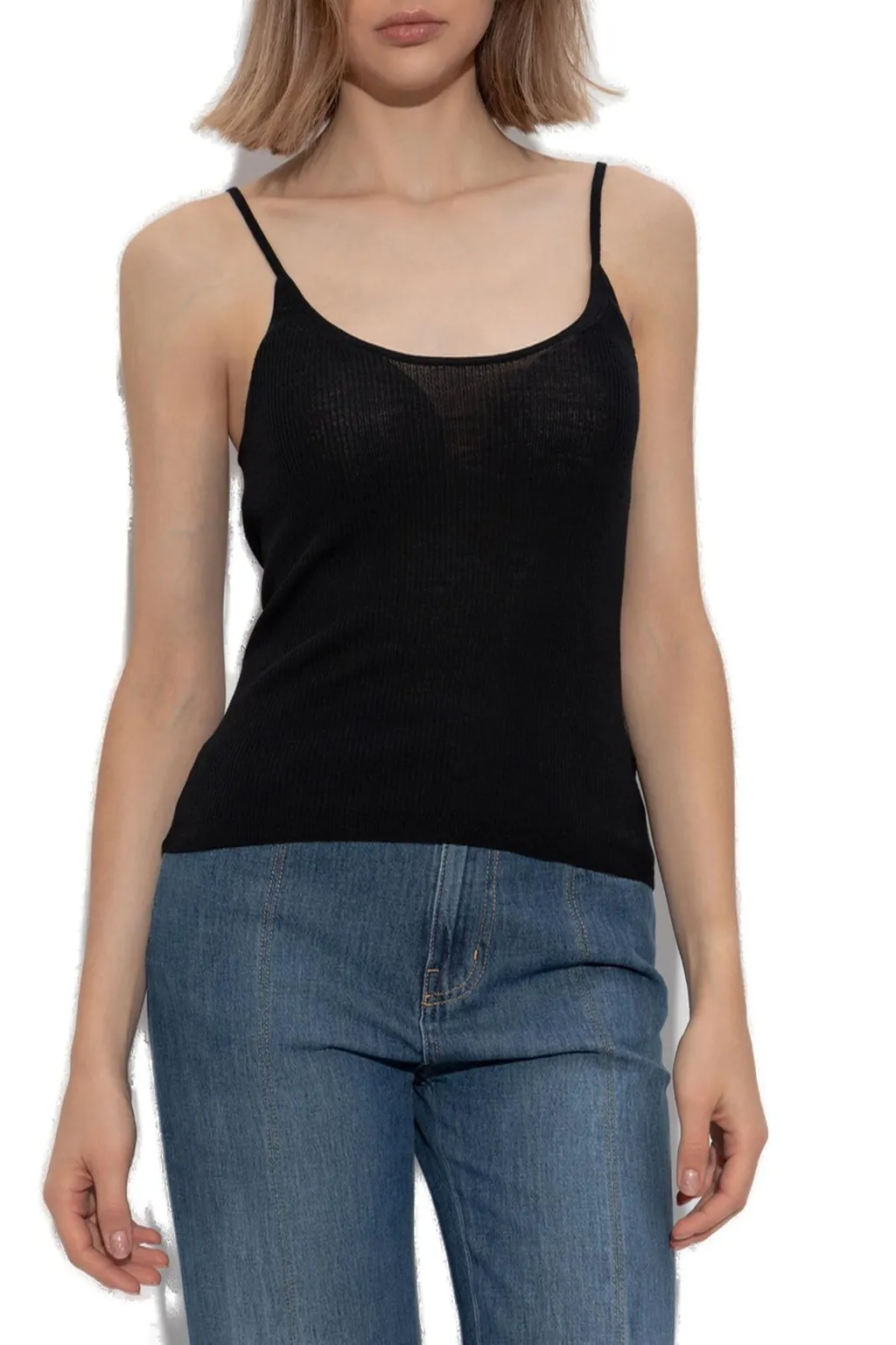 Spaghetti Strap Ribbed Top