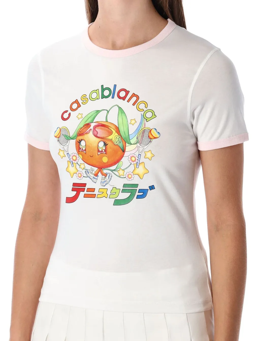Orange Mascot Ringer Short Sleeve T-Shirt