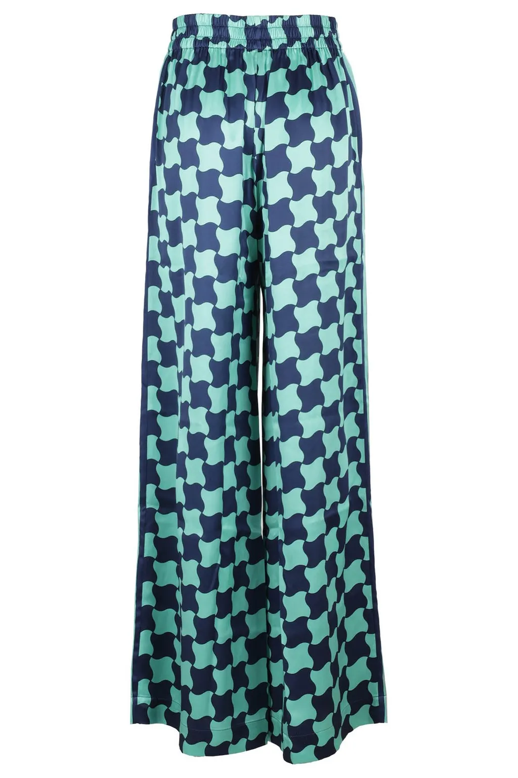 Pool Tile Wide-Leg Trousers