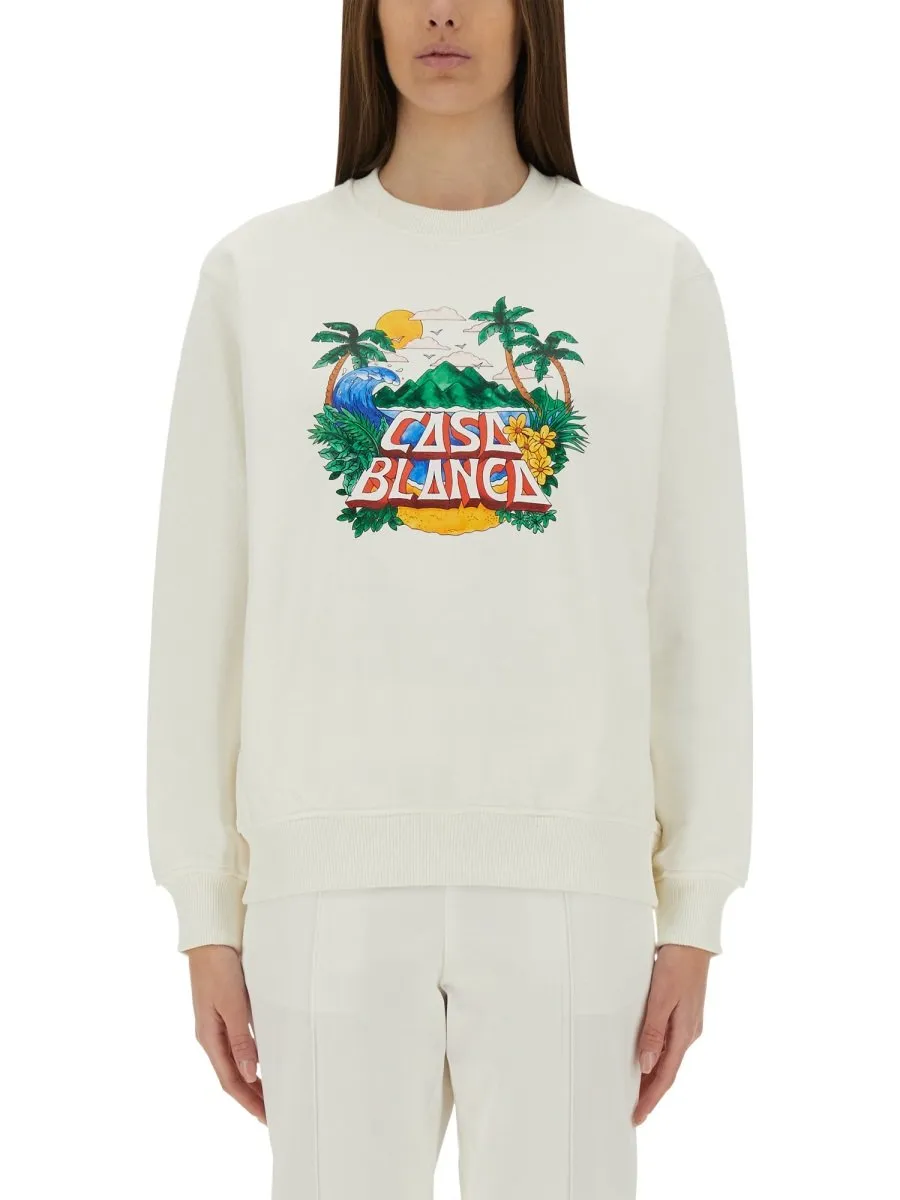 Casa Beach Wave Crewneck Sweatshirt