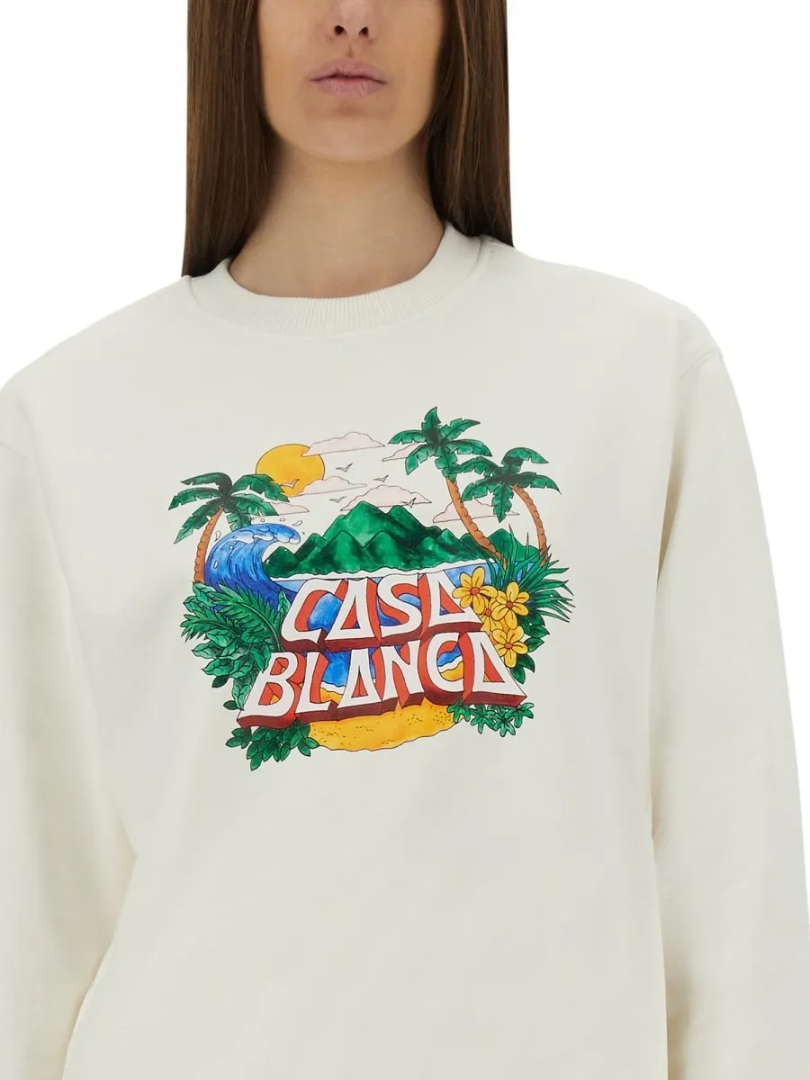 Casa Beach Wave Crewneck Sweatshirt